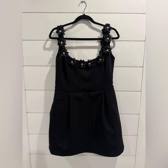 NWT Nadine Merabi black monochrome Cindy mini dress - Picture 4 of 9